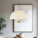 Alora Mood Crosby Pendant Ceiling Light in Brushed Gold