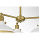 Downtown Edison 3 Light 28 inch White/Soft Brass Chandelier Ceiling Light