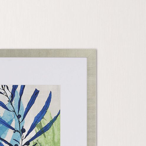Sea Nature Blue and Turquoise and Green and Beige Framed Art