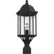 Sevier 1 Light 22.13 inch Black Outdoor Post Lantern, Large