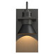 Erlenmeyer 1 Light 11.3 inch Coastal Natural Iron and Coastal Black Outdoor Sconce in Coastal Natural Iron/Coastal Black