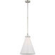 Chapman & Myers Parkington LED 15.25 inch Polished Nickel Conical Pendant Ceiling Light