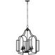 Malin 4 Light 17.3 inch Black Pendant Ceiling Light
