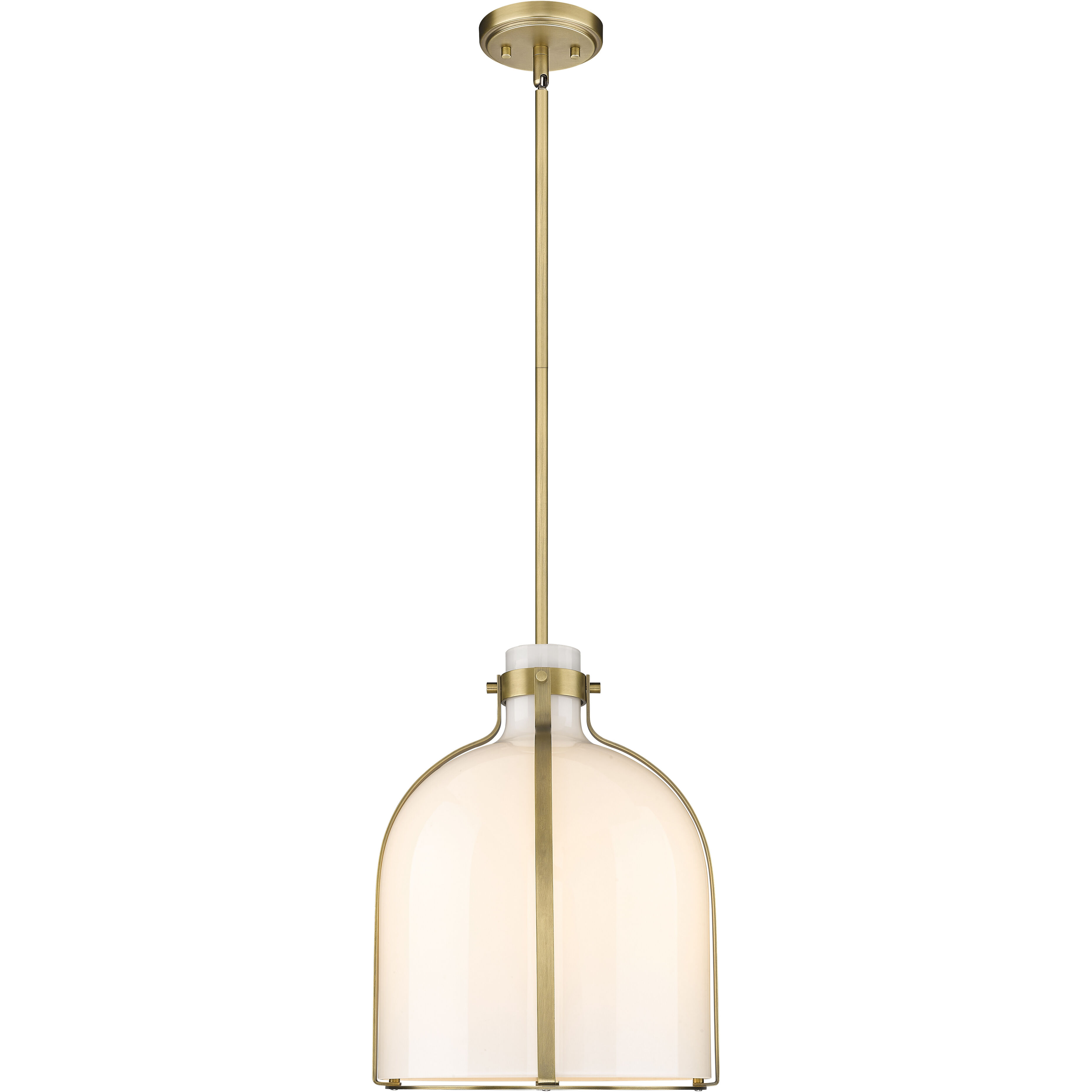 Pearson 1 Light 12.25 inch Rubbed Brass Pendant Ceiling Light in Rubbed Bronze
