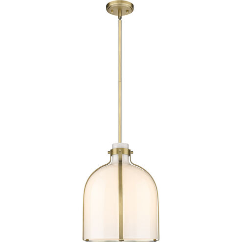 Pearson 1 Light 12.25 inch Rubbed Brass Pendant Ceiling Light in Rubbed Bronze