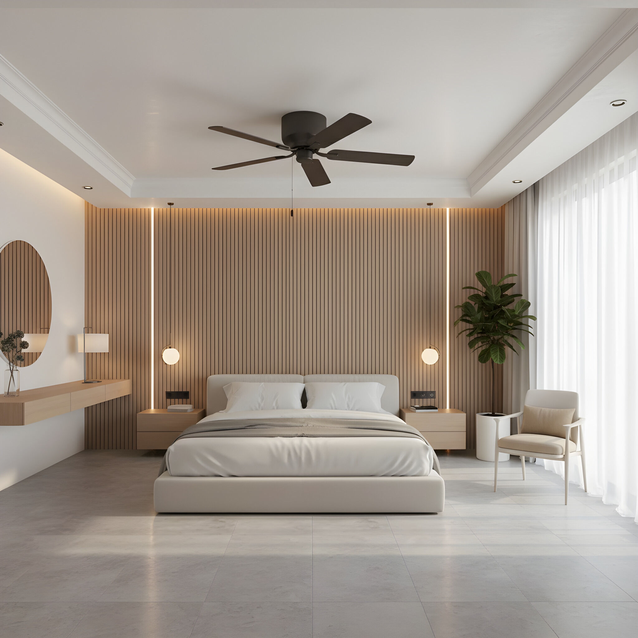 Linden 52 Hugger 52 inch Bronze with Bronze/American Walnut Blades Ceiling Fan