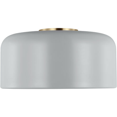 Malone 1 Light 13.75 inch Matte Grey Ceiling Flush Mount Ceiling Light