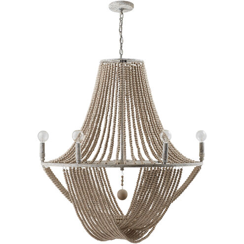 Kayla 6 Light 29 inch Mystic Sand Chandelier Ceiling Light