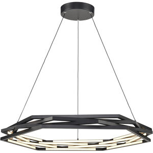 Catana LED 32 inch Matte Black Pendant Ceiling Light