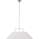 Amber Lewis Serrato LED 32.5 inch Polished Nickel Hanging Shade Ceiling Light