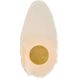 Ravelle 1 Light 8 inch White and Antique Brass Wall Sconce Wall Light