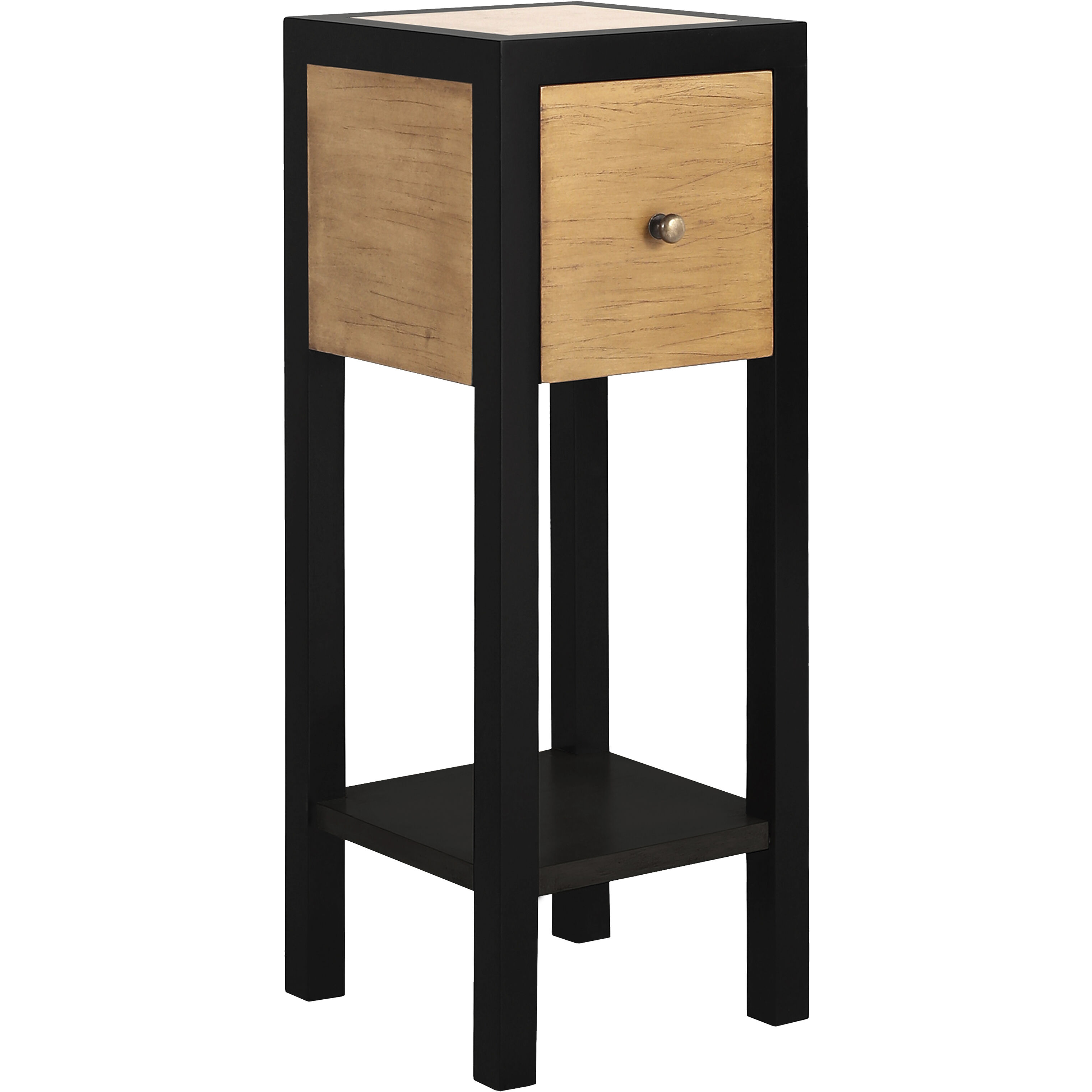 Renwood 27 X 10 inch Natural with Black Accent Table