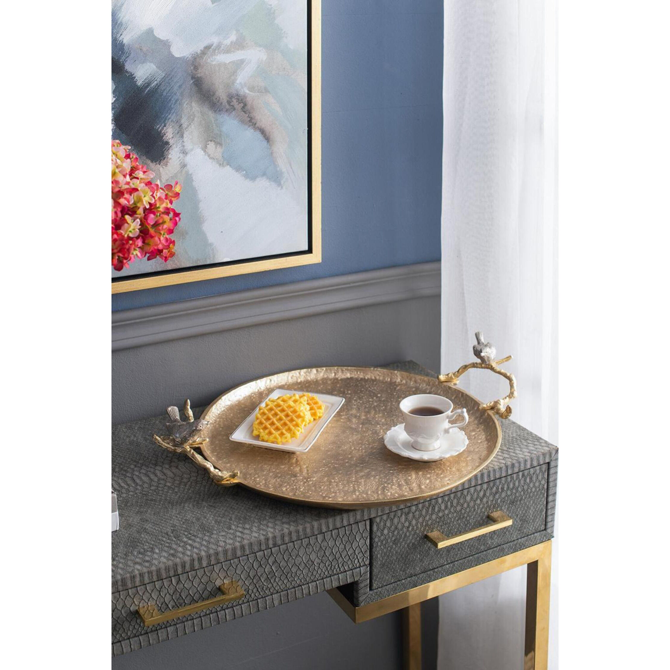 Alvada Shiny Gold Tray