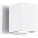 Kubular 1 Light 5 inch Matte White Wall Sconce Wall Light