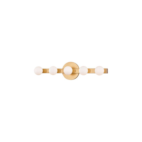 Taft LED 19 inch Aged Brass ADA Wall Sconce Wall Light, Opal Matte