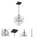 Artistry LED 9.75 inch Matte Black and Polished Nickel Pendant Ceiling Light