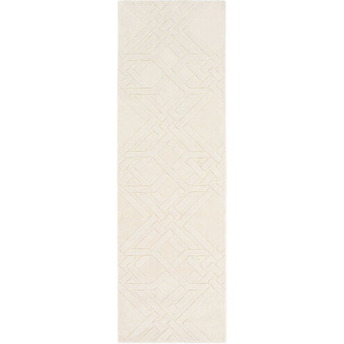 The Oakes 96 X 30 inch Cream Rug