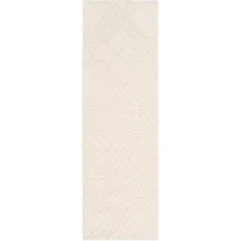 The Oakes 96 X 30 inch Cream Rug