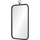 Priscilla 39.5 X 22 inch Matte Black Wall Mirror