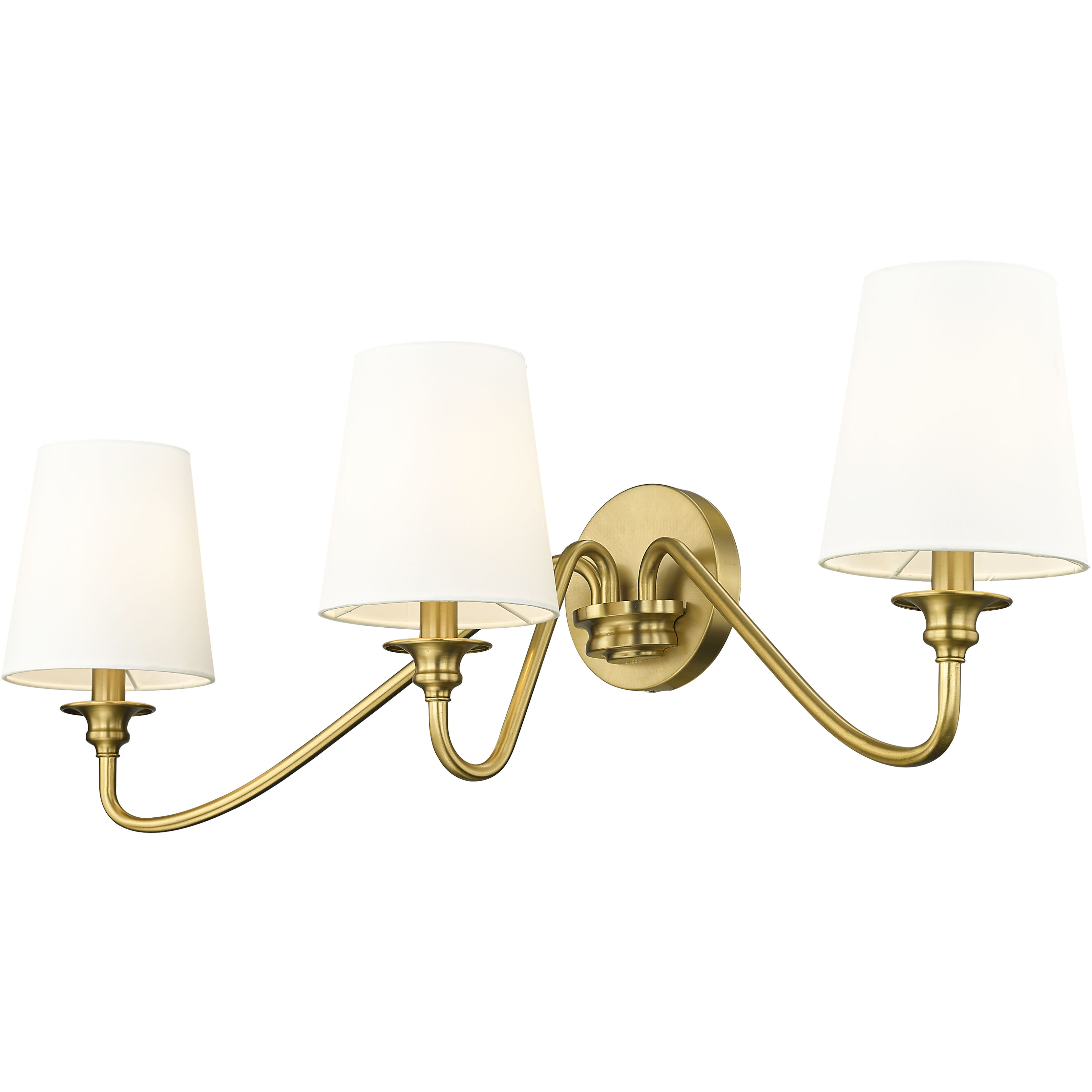 Gianna 3 Light 32 inch Modern Gold Wall Sconce Wall Light
