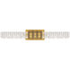 Beyond Kemberly LED 27.4 inch Aged Brass Bath Vanity & Wall Light