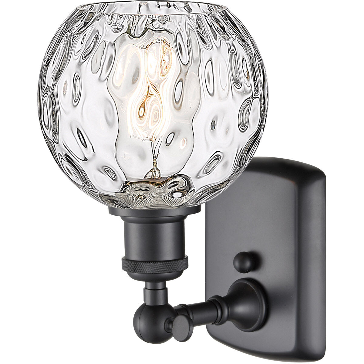 Ballston Athens Water Glass 1 Light 6 inch Matte Black Sconce Wall Light