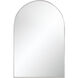 Plaka 36 X 24 inch Nickel Wall Mirror