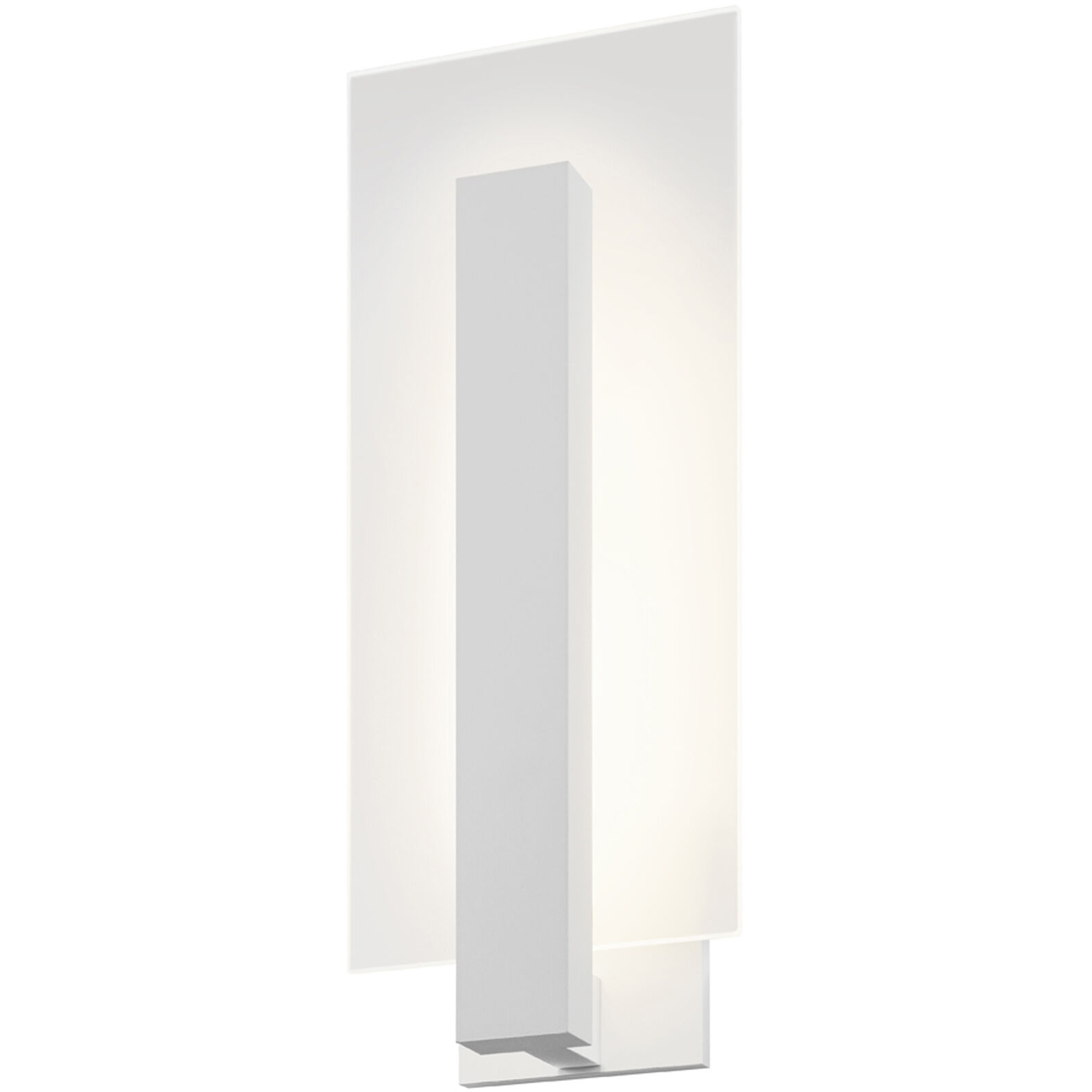 Midtown LED 16 inch Textured White Indoor-Outdoor Sconce, Inside-Out