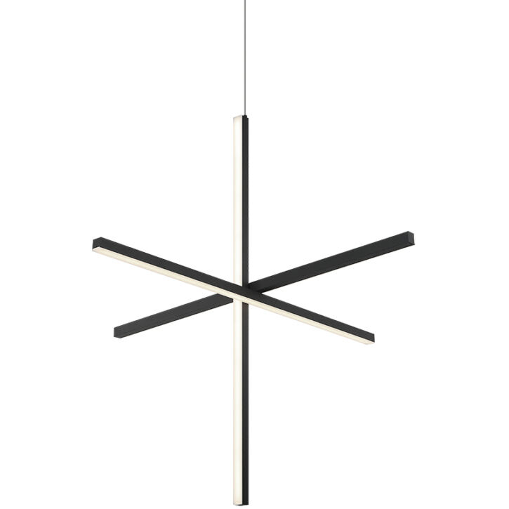 Crosley 3 Light 36 inch Matte Black Pendant Ceiling Light