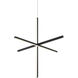 Crosley 3 Light 36 inch Matte Black Pendant Ceiling Light