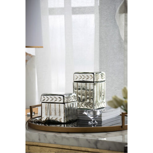 Vine 5 X 5 inch Antique Silver Decorative Box