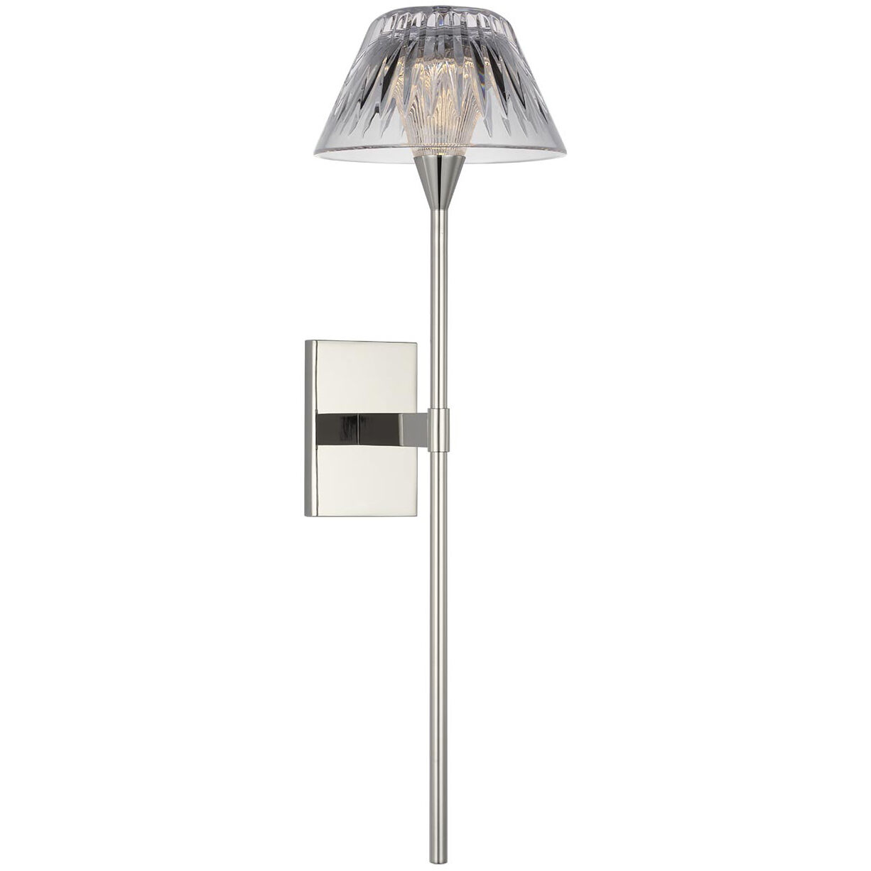 Waterford Blaze Tail Sconce Wall Light in Polished Nickel