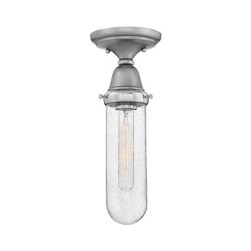 Academy 1 Light 5.5 inch English Nickel/Polished Nickel Flush Mount Ceiling Light