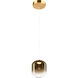 Refrax 1 Light 5.5 inch Aged Gold Brass Pendant Ceiling Light