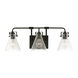 Jaden 3 Light 24 inch Midnight Black Bath Vanity Wall Sconce Wall Light