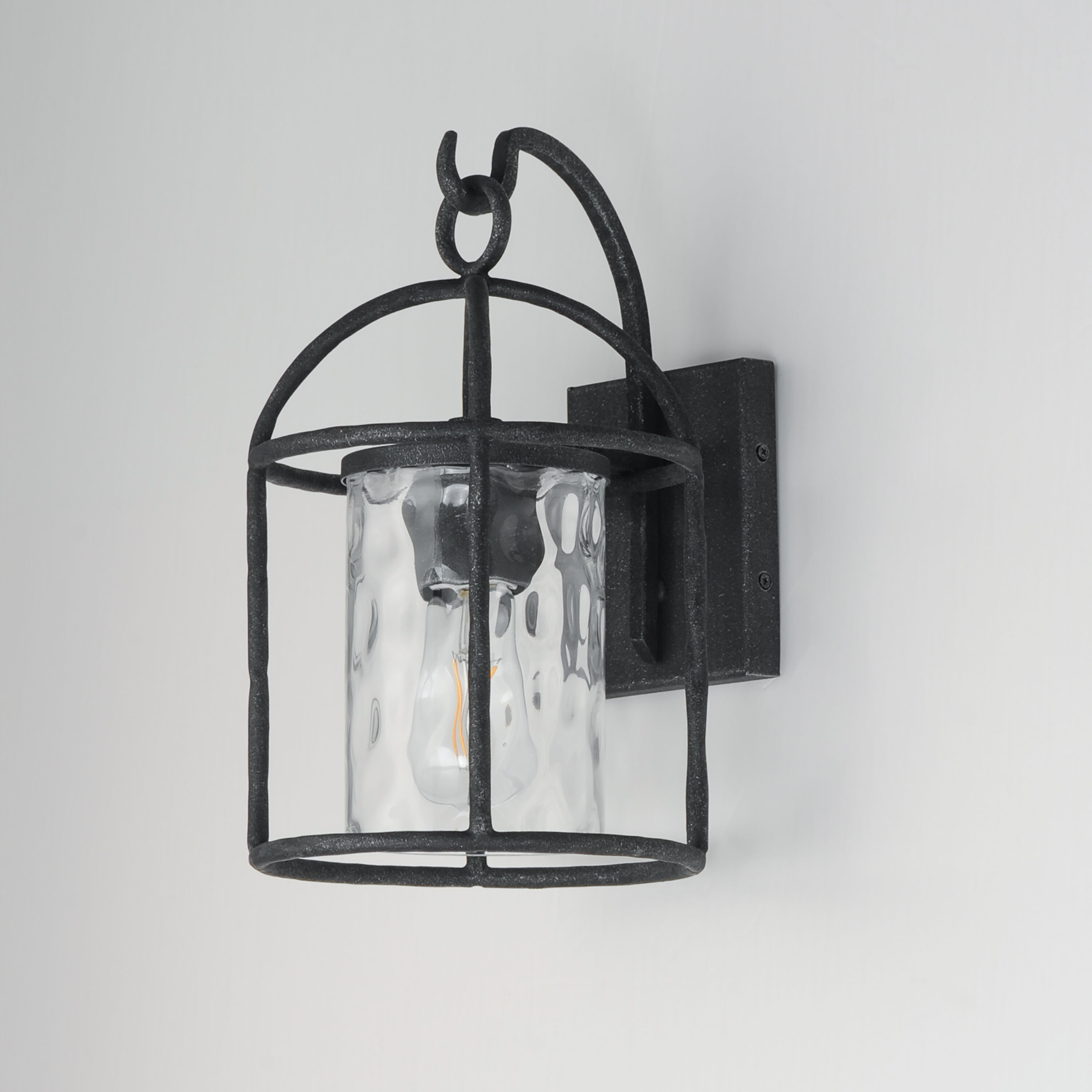 Del Mar 1 Light 14 inch Blacksmith Outdoor Wall Mount in Water