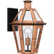 Burdett 1 Light 16 inch Aged Copper Outdoor Wall Lantern