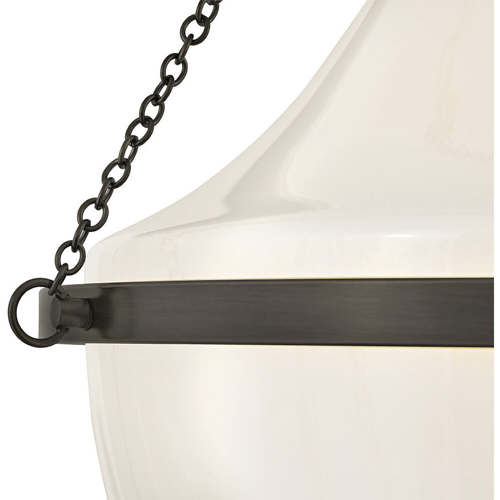 Collins 1 Light 20 inch Black Oxide Semi-Flush Mount Ceiling Light, Medium
