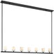 Aragon 7 Light 56 inch Matte Black Chandelier Ceiling Light