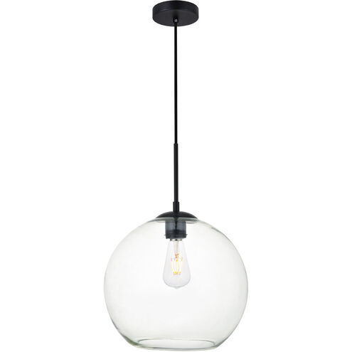 Baxter 1 Light 12 inch Black Pendant Ceiling Light 