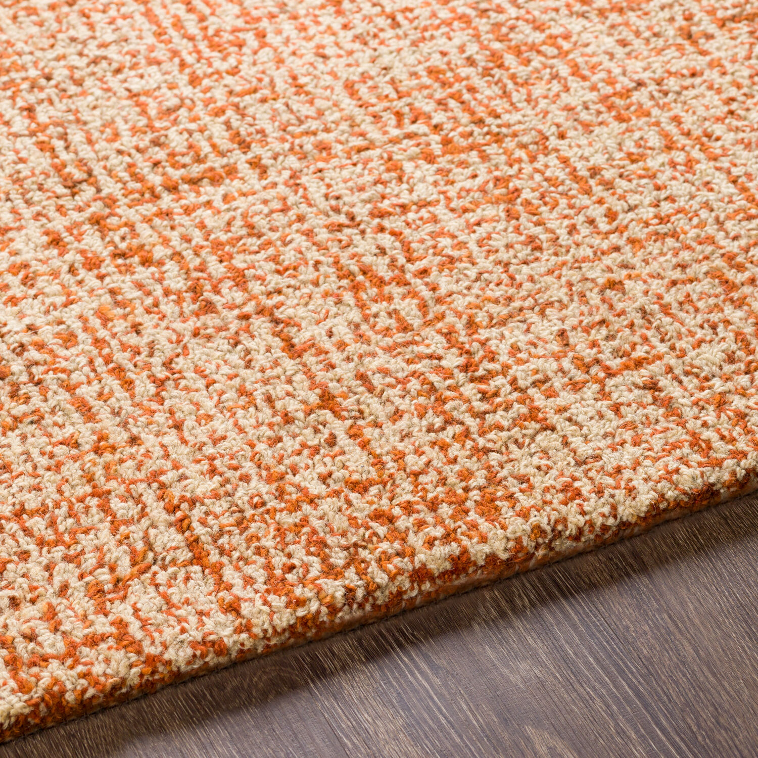 Aiden 90 X 60 inch Burnt Orange Rug in 5 x 8, Rectangle
