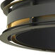 Bristol LED 32 inch Black Dining Chandelier Ceiling Light