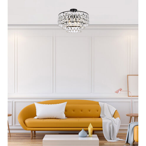 Mila 5 Light 20 inch Black Flush Mount Ceiling Light