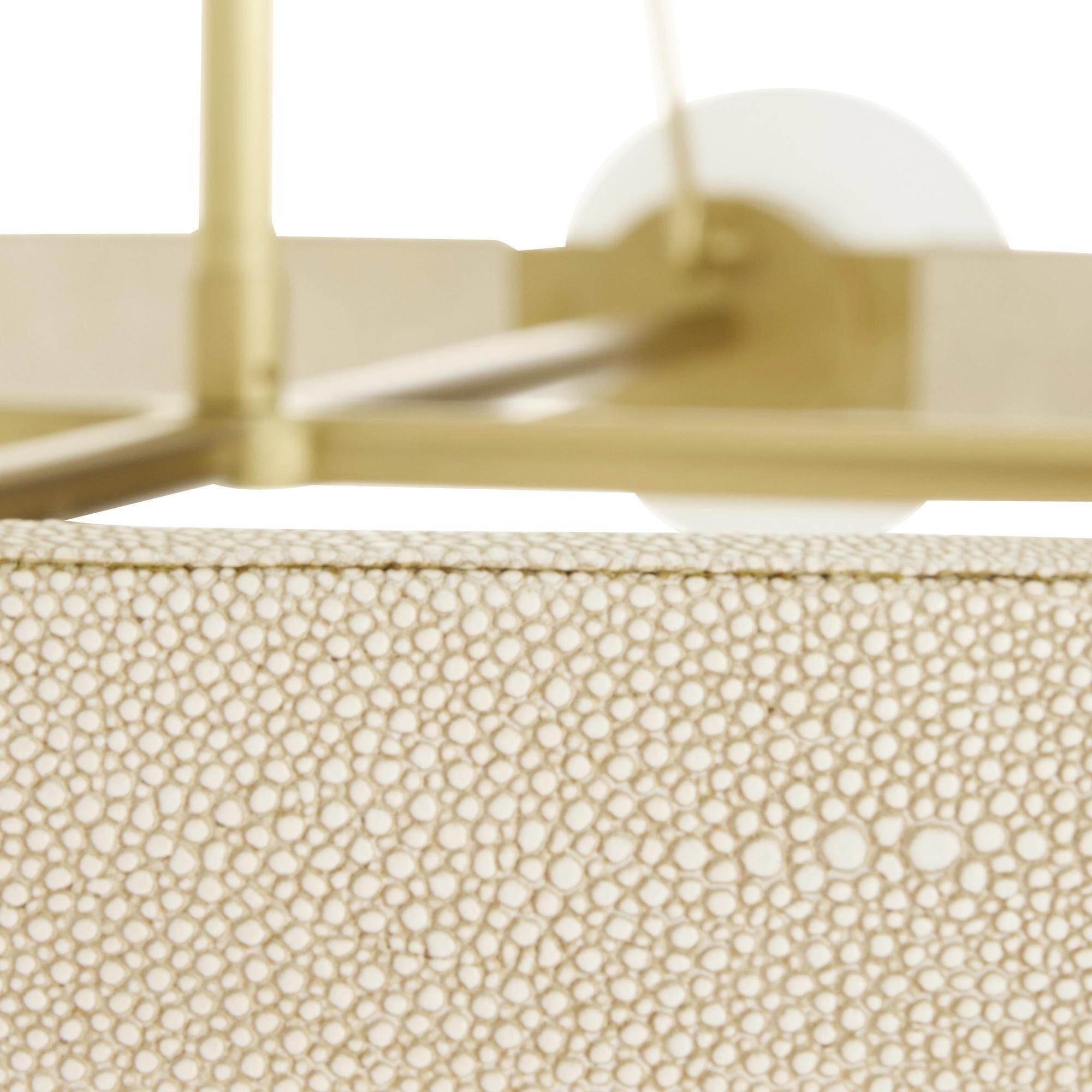 Liberty 8 Light 55.5 inch Ivory with Antique Brass Chandelier Ceiling Light