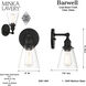 Barwell 1 Light 6 inch Coal Black Wall Sconce Wall Light