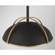 Yorkshire 4 Light 20.75 inch Dark Matte Black and Legacy Brass Pendant Ceiling Light