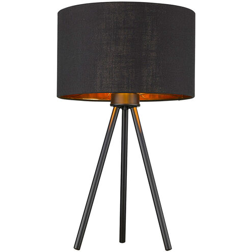 Morenci 22 inch 100.00 watt Matte Black Table Lamp Portable Light