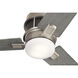 Chiara 52 inch Brushed Nickel with Driftwood Blades Ceiling Fan