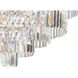 Palacial 6 Light 31 inch Polished Chrome Chandelier Ceiling Light