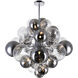 Pallocino LED 25 inch Chrome Down Chandelier Ceiling Light